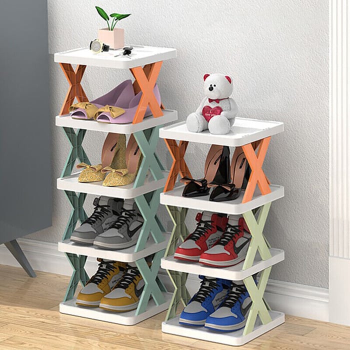 Foldable Shoes Rack (Pack of 5 )