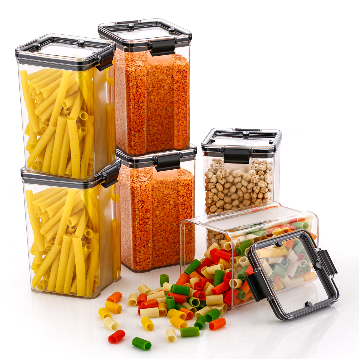 Fridge storage containers (Pack of 6)