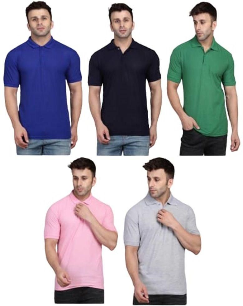 Men's Polo T-shirt (Pack Of 5)